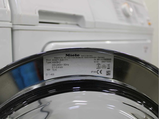 Miele w 3371 edition 111 wasmachine & miele t 8403 c softcare system wasdroger - afbeelding 5 van  8