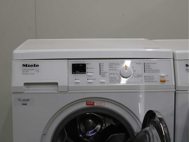 Miele w 3371 edition 111 wasmachine & miele t 8813 c edition 111 wasdroger - afbeelding 3 van  8
