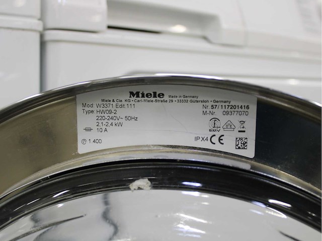 Miele w 3371 edition 111 wasmachine & miele t 8813 c edition 111 wasdroger - afbeelding 5 van  8