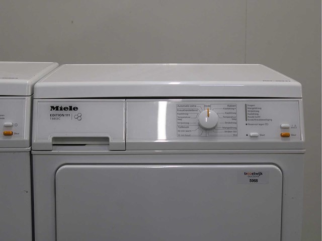 Miele w 3371 edition 111 wasmachine & miele t 8813 c edition 111 wasdroger - afbeelding 6 van  8