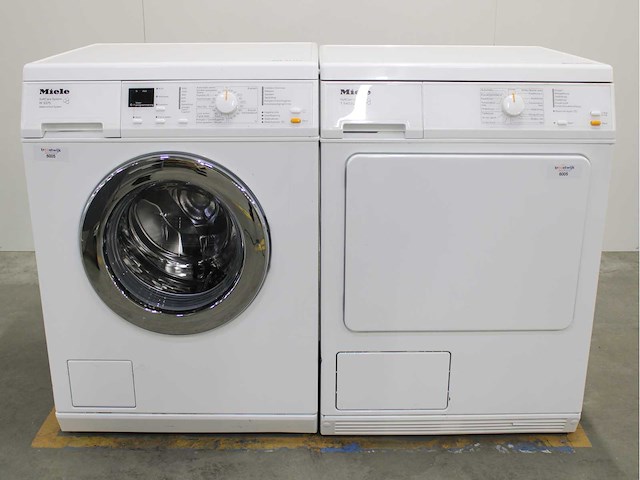 Miele w 3375 softcare system wasmachine & miele t 8403 c softcare system wasdroger - afbeelding 1 van  8