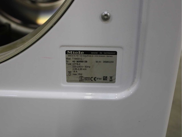 Miele w 3375 softcare system wasmachine & miele t 8403 c softcare system wasdroger - afbeelding 8 van  8