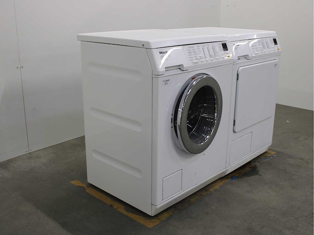 Miele w 3833 softcare system wasmachine & miele t 8433 c softcare system wasdroger - afbeelding 4 van  8
