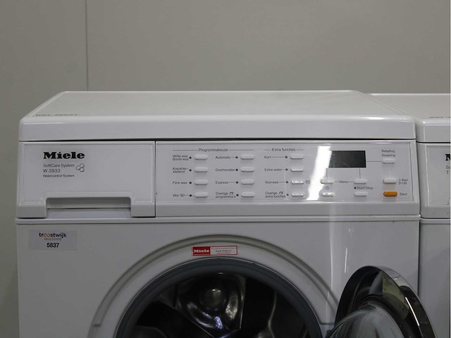 Miele w 3933 softcare system wasmachine & miele t 8633 c softcare system wasdroger - afbeelding 3 van  8