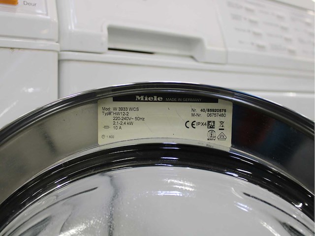 Miele w 3933 softcare system wasmachine & miele t 8633 c softcare system wasdroger - afbeelding 5 van  8