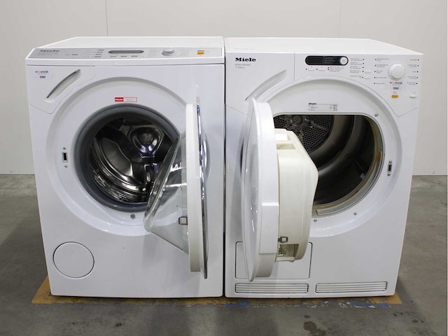 Miele w 4164 softcare system wasmachine & miele t 7644 c novotronic wasdroger - afbeelding 2 van  8