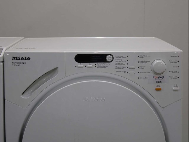 Miele w 4164 softcare system wasmachine & miele t 7644 c novotronic wasdroger - afbeelding 6 van  8