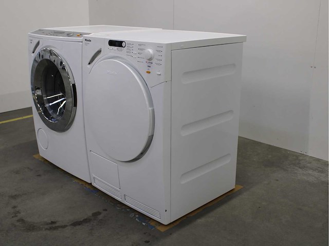 Miele w 4164 softcare system wasmachine & miele t 7644 c novotronic wasdroger - afbeelding 7 van  8