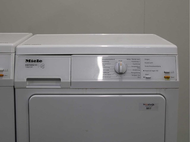 Miele w 5723 softcare system wasmachine & miele t 8903 c wasdroger - afbeelding 6 van  8