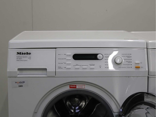 Miele w 5821 softcare system wasmachine & miele t 8423 c softcare system wasdroger - afbeelding 3 van  7