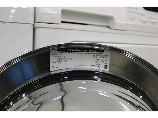 Miele w 5821 softcare system wasmachine & miele t 8423 c softcare system wasdroger - afbeelding 4 van  7