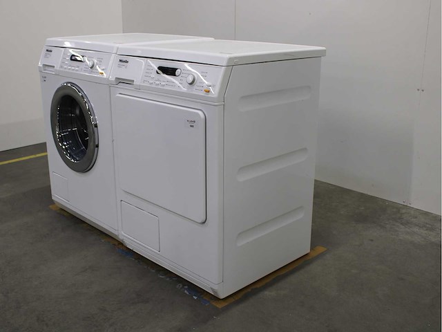Miele w 5821 softcare system wasmachine & miele t 8423 c softcare system wasdroger - afbeelding 6 van  7