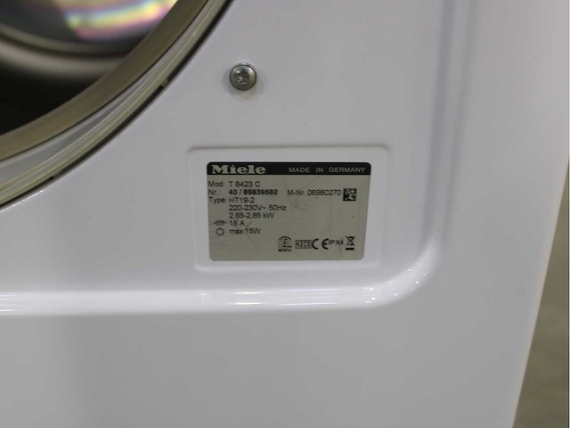Miele w 5821 softcare system wasmachine & miele t 8423 c softcare system wasdroger - afbeelding 7 van  7