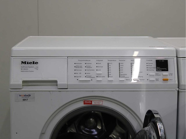 Miele w 5821 softcare system wasmachine & miele t 8433 c softcare system wasdroger - afbeelding 3 van  8