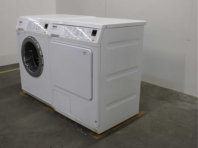 Miele w 5821 softcare system wasmachine & miele t 8433 c softcare system wasdroger - afbeelding 7 van  8