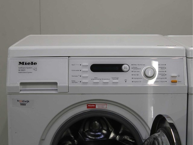 Miele w 5821 softcare system wasmachine & miele t 8827 wp softcare system ecocomfort wasdroger - afbeelding 3 van  8