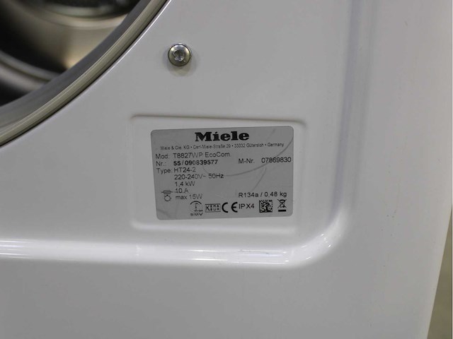 Miele w 5821 softcare system wasmachine & miele t 8827 wp softcare system ecocomfort wasdroger - afbeelding 8 van  8