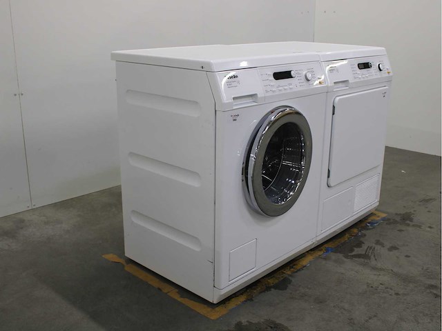 Miele w 5821 softcare system wasmachine & miele t 8861 wp edition 111 wasdroger - afbeelding 4 van  8