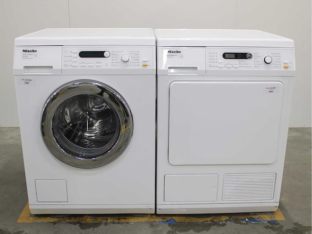 Miele w 5821 softcare system wasmachine & miele t 8861 wp edition 111 wasdroger - afbeelding 2 van  8