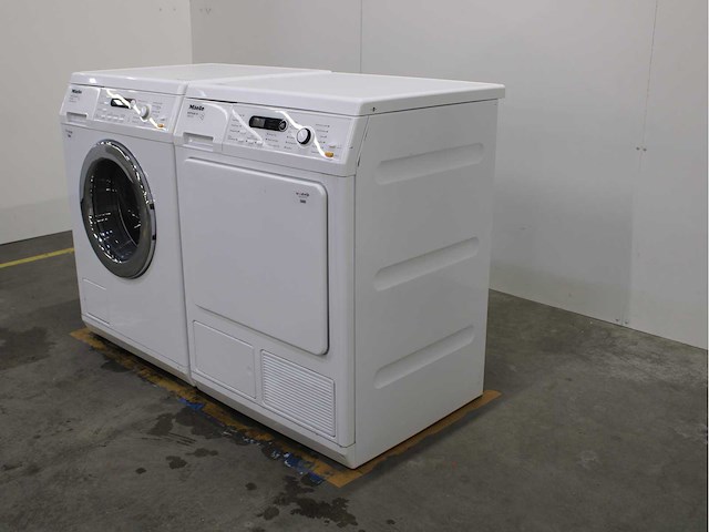 Miele w 5821 softcare system wasmachine & miele t 8861 wp edition 111 wasdroger - afbeelding 7 van  8