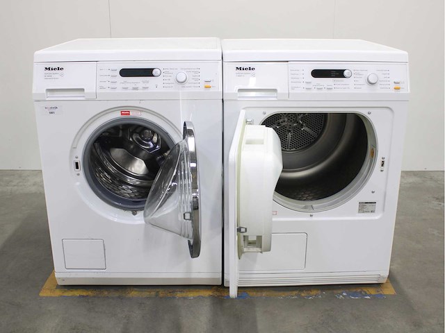 Miele w 5846 softcare system wasmachine & miele t 8841 c softcare system wasdroger - afbeelding 2 van  8