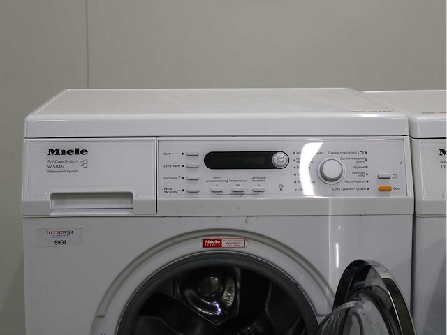 Miele w 5846 softcare system wasmachine & miele t 8841 c softcare system wasdroger - afbeelding 3 van  8