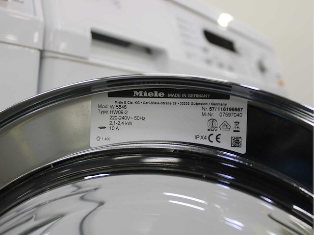 Miele w 5846 softcare system wasmachine & miele t 8841 c softcare system wasdroger - afbeelding 5 van  8