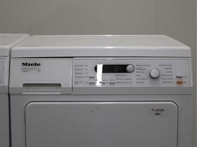 Miele w 5846 softcare system wasmachine & miele t 8841 c softcare system wasdroger - afbeelding 6 van  8