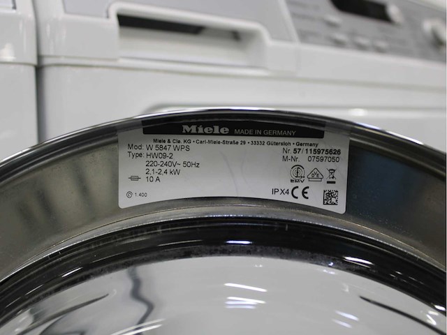 Miele w 5847 softcare system wasmachine & miele t 8843 c softcare system wasdroger - afbeelding 5 van  8