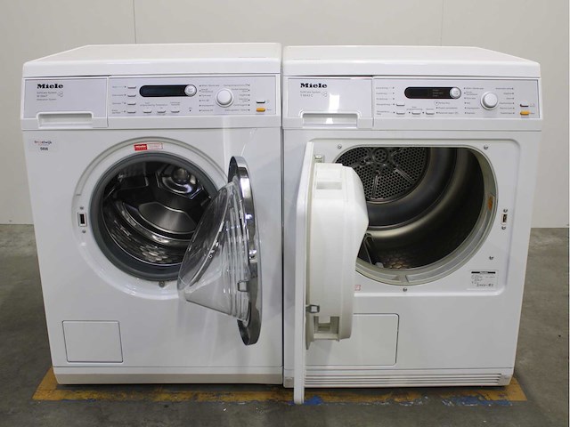 Miele w 5847 softcare system wasmachine & miele t 8843 c softcare system wasdroger - afbeelding 2 van  8