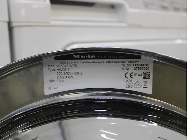 Miele w 5847 softcare system wasmachine & miele t 8843 c softcare system wasdroger - afbeelding 5 van  8