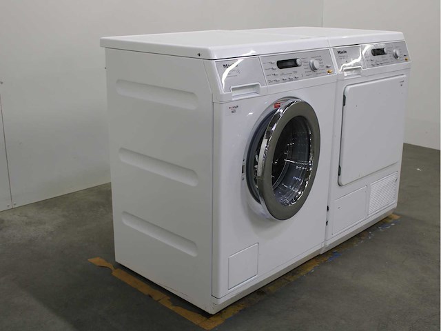 Miele w 5847 softcare system wasmachine & miele t 8847 wp softcare system ecocomfort wasdroger - afbeelding 4 van  8