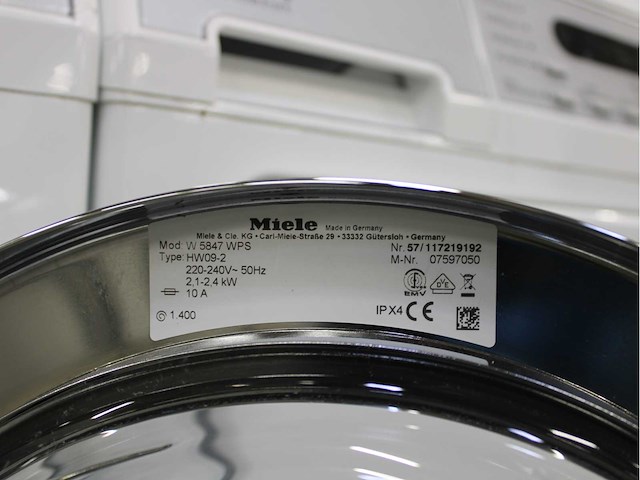 Miele w 5847 softcare system wasmachine & miele t 8847 wp softcare system ecocomfort wasdroger - afbeelding 5 van  8