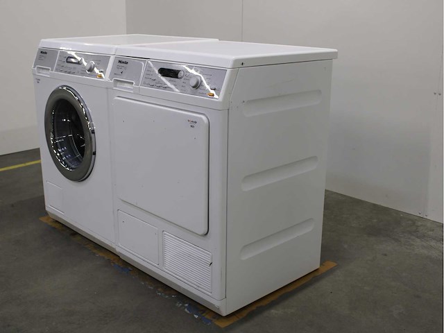 Miele w 5847 softcare system wasmachine & miele t 8847 wp softcare system ecocomfort wasdroger - afbeelding 7 van  8