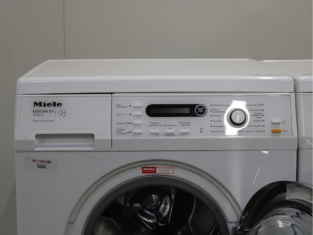 Miele w 5873 edition 111 wasmachine & miele t 8861 wp edition 111 wasdroger - afbeelding 3 van  8