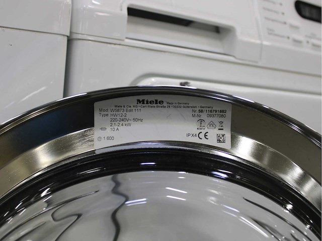 Miele w 5873 edition 111 wasmachine & miele t 8861 wp edition 111 wasdroger - afbeelding 5 van  8