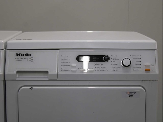 Miele w 5873 edition 111 wasmachine & miele t 8861 wp edition 111 wasdroger - afbeelding 6 van  8