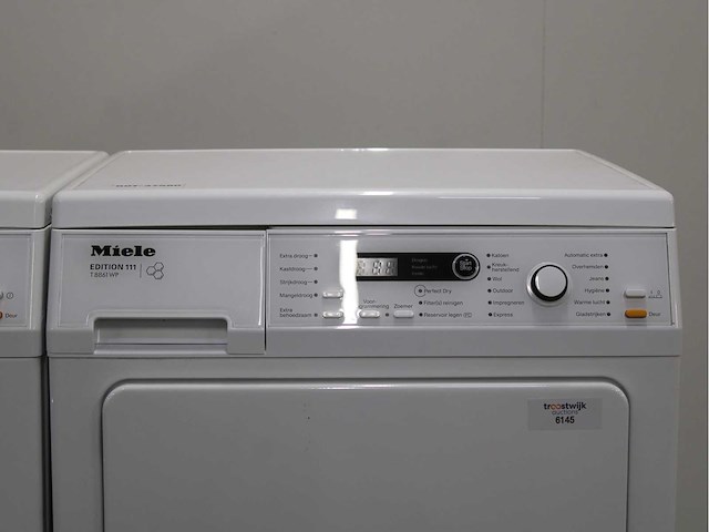 Miele w 5877 edition 111 wasmachine & miele t 8861 wp edition 111 wasdroger - afbeelding 6 van  8