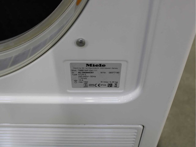 Miele w 5877 edition 111 wasmachine & miele t 8861 wp edition 111 wasdroger - afbeelding 8 van  8