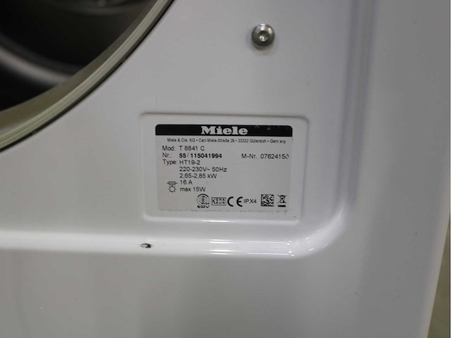 Miele w 5933 softcare system wasmachine & miele t 8841 c softcare system wasdroger - afbeelding 8 van  8