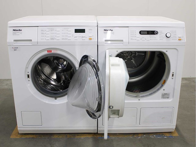 Miele w 5933 softcare system wasmachine & miele t 8861 wp edition 111 wasdroger - afbeelding 2 van  8
