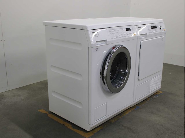 Miele w 5933 softcare system wasmachine & miele t 8861 wp edition 111 wasdroger - afbeelding 4 van  8