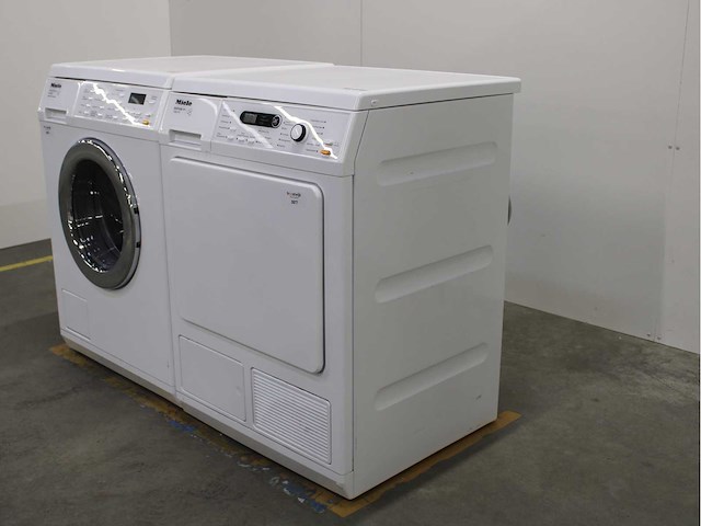 Miele w 5933 softcare system wasmachine & miele t 8861 wp edition 111 wasdroger - afbeelding 7 van  8