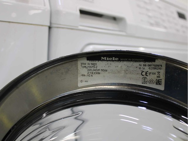 Miele w 5933 softcare system wasmachine & miele t 8937 wp softcare system ecocomfort wasdroger - afbeelding 5 van  8