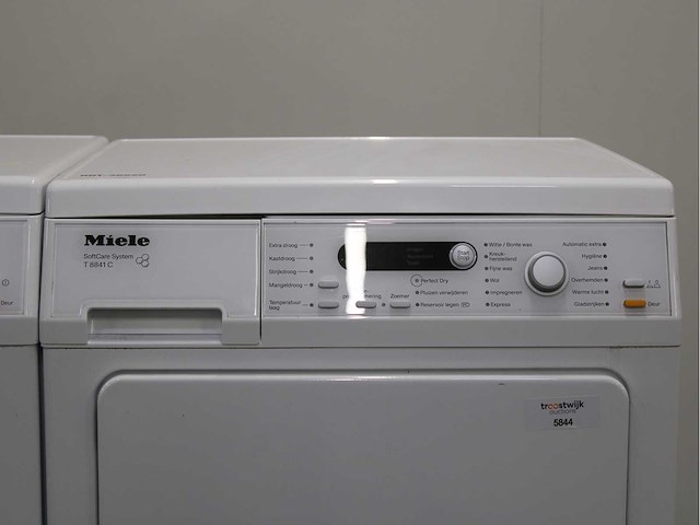 Miele w 5965 softcare system wasmachine & miele t 8841 c softcare system wasdroger - afbeelding 5 van  7