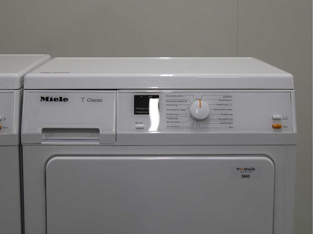 Miele w classic eco wasmachine & miele t classic wasdroger - afbeelding 6 van  8