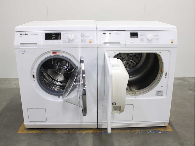 Miele w classic eco wasmachine & miele t classic wasdroger - afbeelding 2 van  8