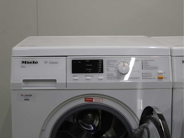Miele w classic eco wasmachine & miele t classic wasdroger - afbeelding 3 van  8