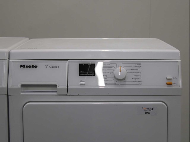 Miele w classic eco wasmachine & miele t classic wasdroger - afbeelding 6 van  8