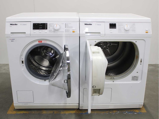 Miele w classic eco wasmachine & miele t classic wasdroger - afbeelding 2 van  8